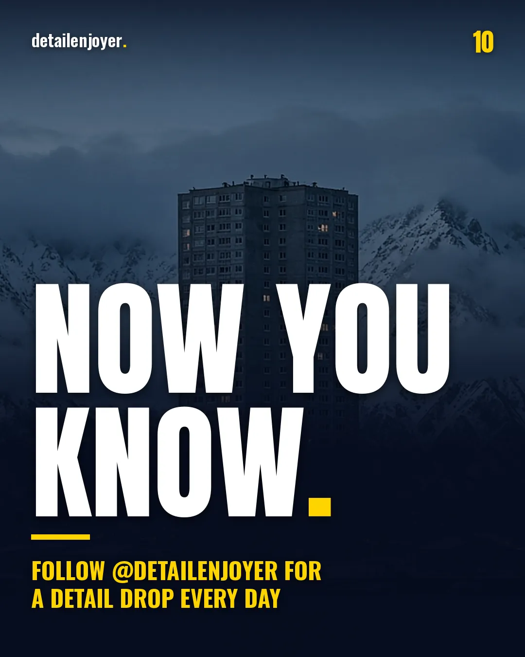 Now you know. Follow @detailenjoyer for a Detail Drop every day